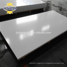 JINBAO Panel de foamex blanco de alto brillo de PVC para gabinete